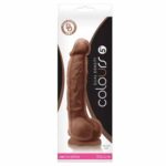 imagen de producto Colours Dual Density 5 Dildo Brown
