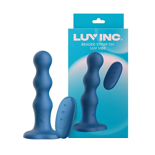 imagen del producto juguete anal Luv Inc Beaded Strap-on