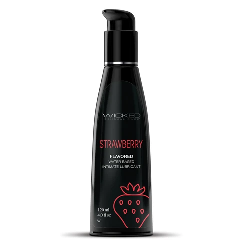 Wicked Sensual Strawberry 120 ml, lubricante de base acuosa sabor frutilla
