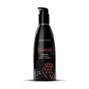 Wicked Sensual Strawberry 60 ml, lubricante de base acuosa sabor frutilla